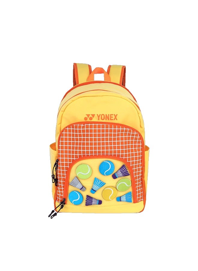 Yonex Badminton Bag For Youth And Children, Fashionable Velcro Backpack Ba299cr Yellow Orange - Image 5