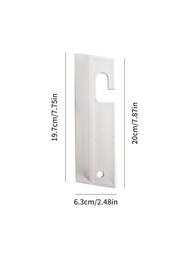 كاشط جدار من البلاستيك الثقيل يشبه السيليكون الأبيض متعدد الأسطح 20 × 6.3 سم - Image 3