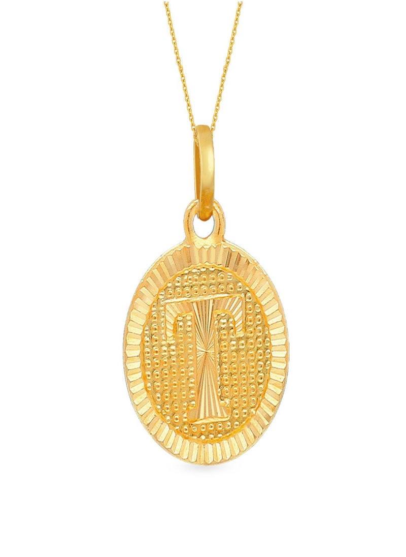 Malabar Gold and Diamonds 22k 916 Purity Gold Pendant for Women EMPN121TY  - Image 1
