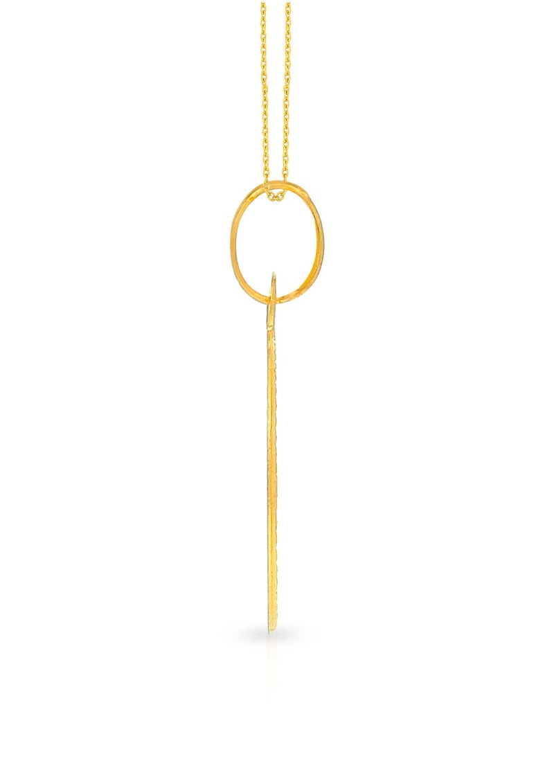 Malabar Gold and Diamonds 22k 916 Purity Gold Pendant for Women EMPN121TY  - Image 3