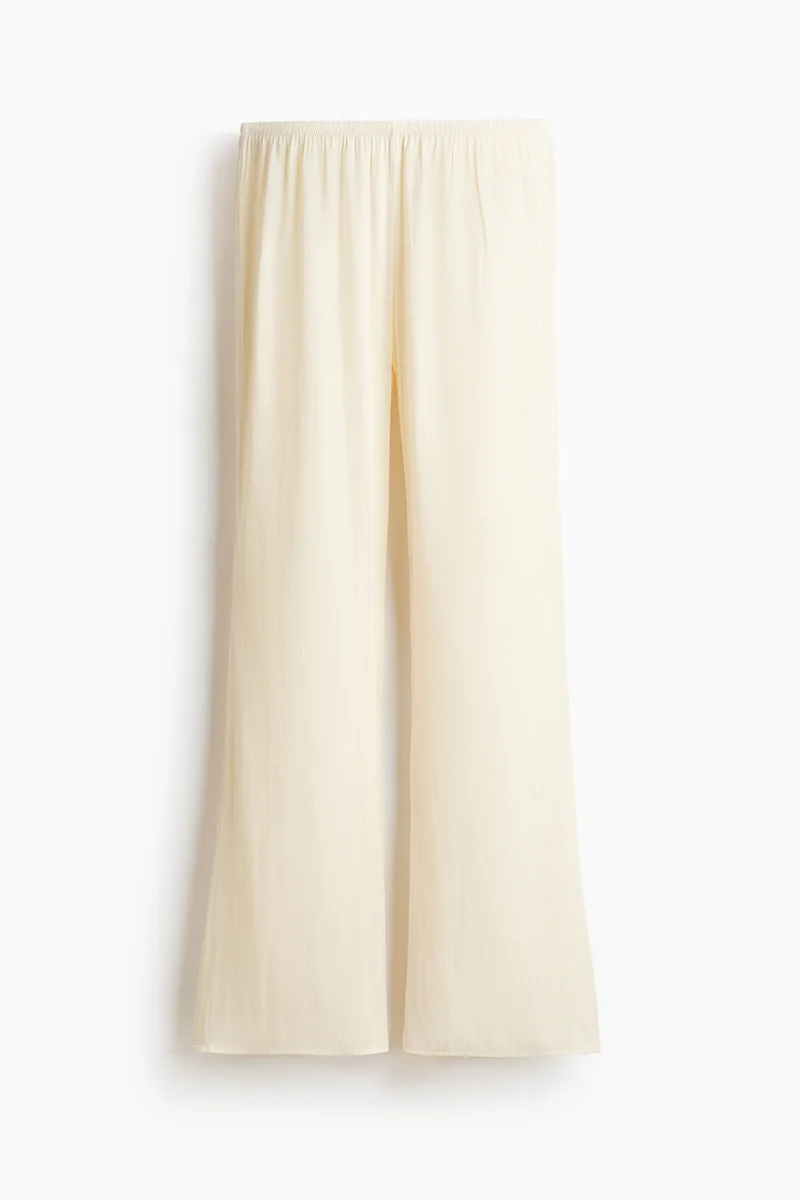 H&M Flared satin trousers