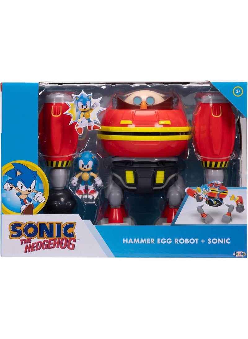 Sonic Figure 2.5-Inch Egg Hammer Robot Deluxe Playset 42815 - Image 2