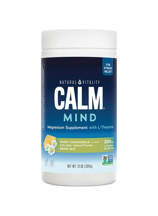 Natural Vitality Calm Mind, Magnesium Citrate + L-Theanine Powder, Supports a Healthy Response to Stress, Gluten Free & Vegetarian, Honey Chamomile, 12 oz. - pzsku/Z243C087B870EB1098517Z/45/_/1735907430/11c54f26-bde5-49f6-9754-65e373a9ec1a