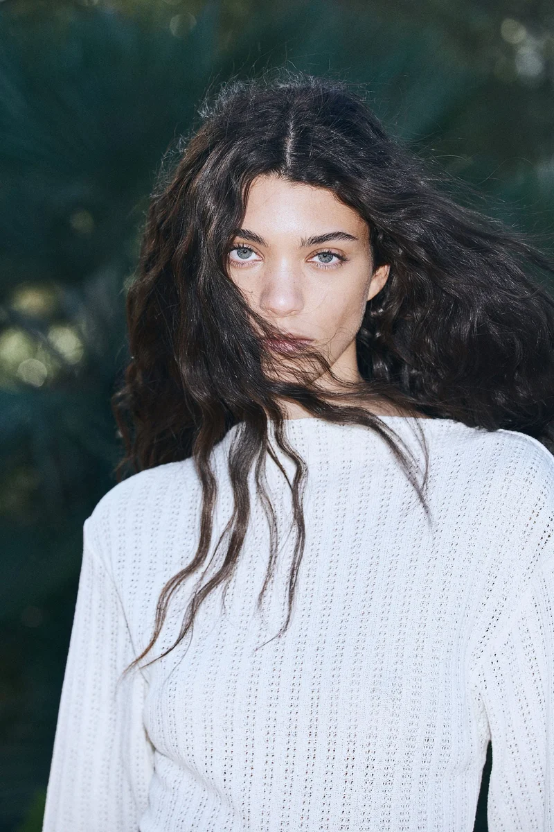 H&M Hole-patterned maxi dress