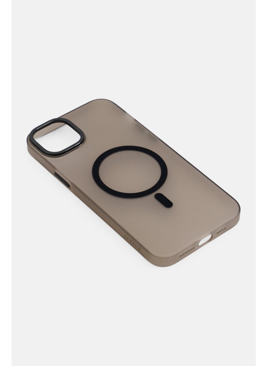LEVELO - iPhone  14 Plus Supports Magsafe Wireless Charging Case, Grey - Image 1