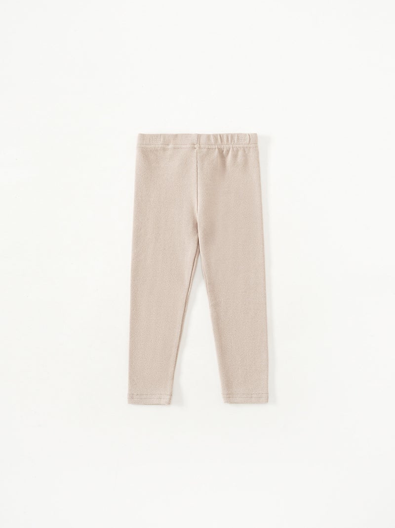 Leggings Milk Tea Girls' Baby's Knitted Solid Color Long Pants Autumn Children's Wear Spring and Small Medium-sized Outer Wearing Cotton Johns