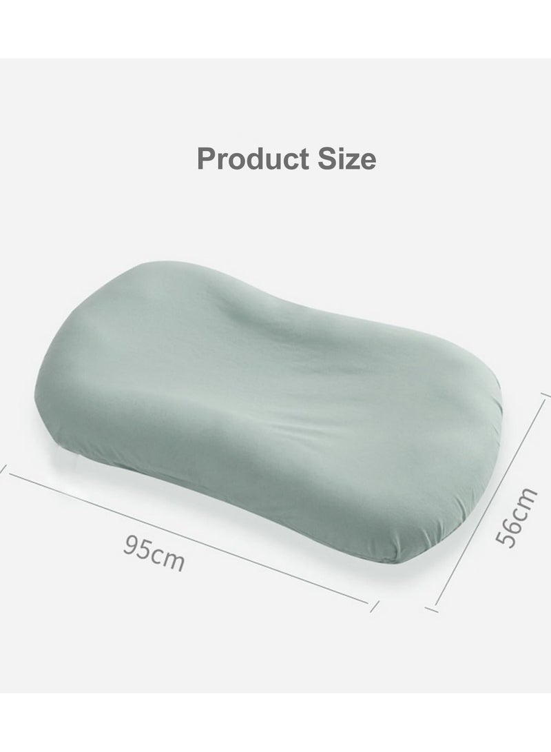 Baby Nest for Newborn 0-12 Month Baby Nest Cover with 100% Cotton Muslin Cover Portable Nest Sleeper Cover for Infant Breathable & Natural Baby Lounger (Light Green) - Image 3