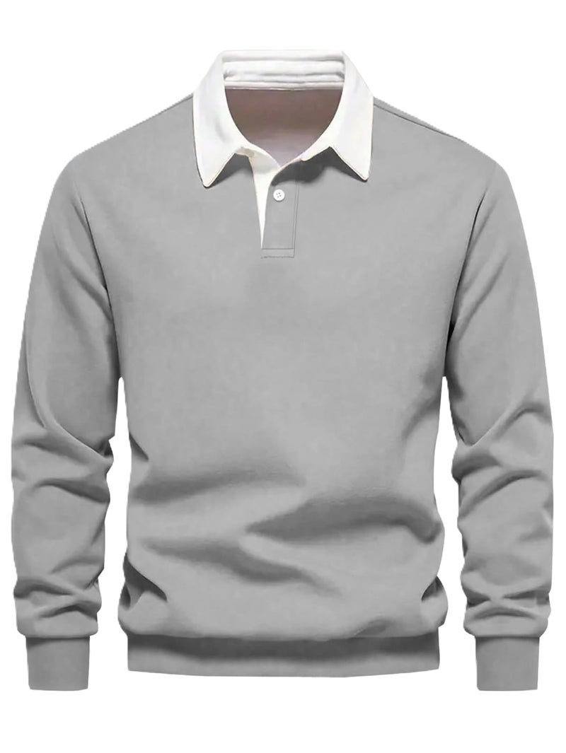 JVX Men Sweatshirts || Sweatshirts for Men || Unisex Hoodie ||Hoodie ||Available in Plus Size (SWEATSHIRT-11) (in, Alpha, 3XL, Gray) - Image 1
