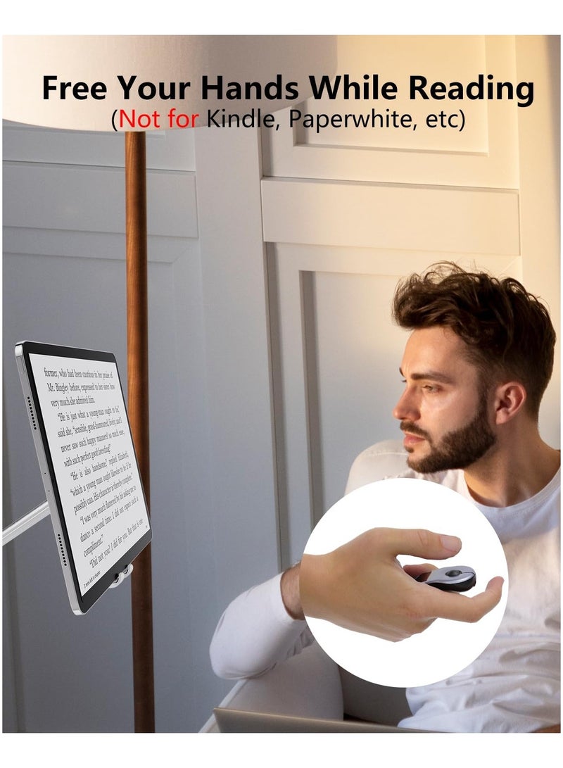 أنكوفو ماوس الهواء للكمبيوتر الشخصي / نظام التشغيل iOS / أندرويد مع لوحة لمس عرض لاسلكي قابل لإعادة الشحن لمؤشر PPT بلوتوث 2.4G التحكم عن بعد لـ PowerPoint / Keynote / Tiktok / الكاميرا / تطبيق Kindle (فضي) - Image 5