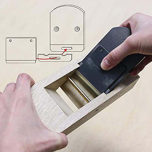 KAKURI Japanese Hand Plane Mini 58mm for Woodworking [Replaceable Blade System], Replacement Blade 58mm (3 PCS), Made in JAPAN - Image 4
