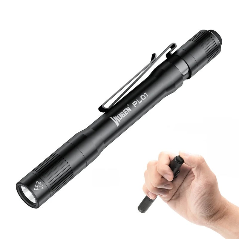 وبين مصباح يدوي Wuben PL01 Pen Light, 650 Lumens Pocket EDC Flashlight Rechargeable, IP68 waterproof, Compatible 2 AAA Battery for Home, Outdoor - Image 3