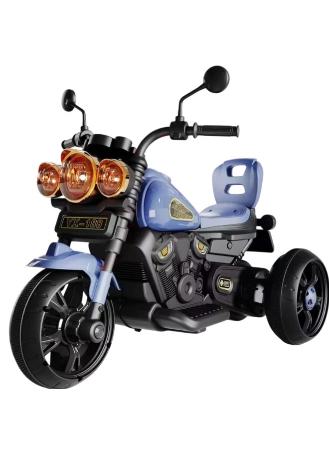 Toy Box Electric Bike for Kids, Rechargeable Kids Bike with LED Lights, USB & Music, Big Battery Operated Bikes, Ride on Toy for Kids