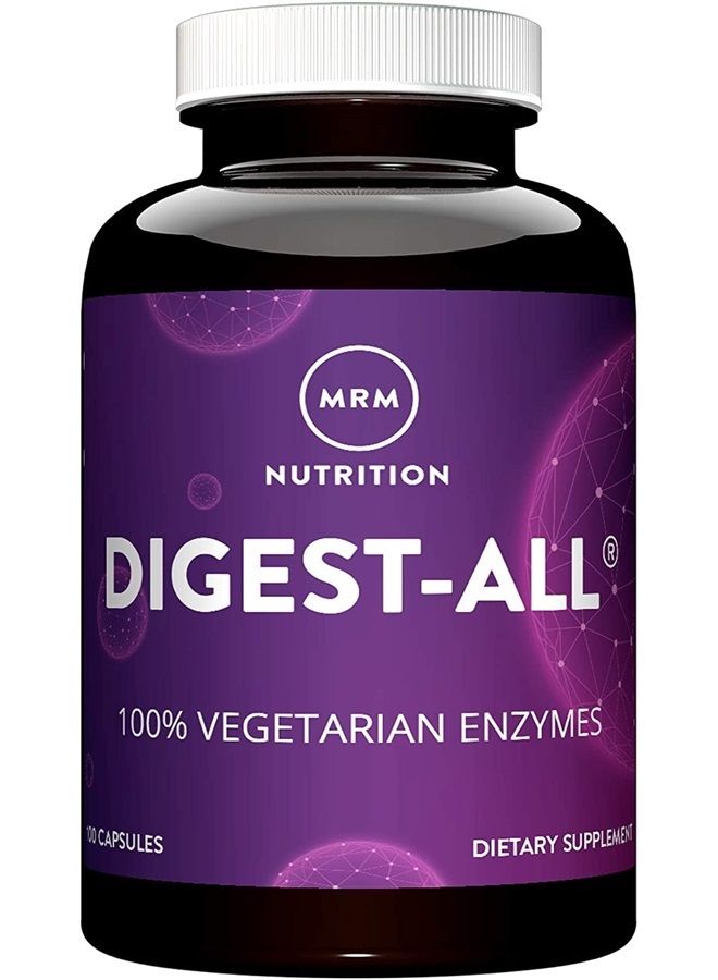 MRM Nutrition Digest-All ® | Digestive Enzymes | Improved Digestion and Absorption | Lactase + Amylase + Lipase| May Help with Bloating and Gas| 100% Vegetarian | Gluten-Free | 50 Servings - Image 1