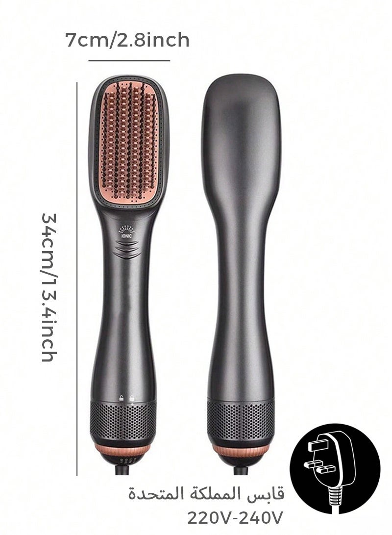 980W Hot Air Hair Brush Dryer & Straightener | 3-in-1 Volumizing One-Step Styler - Image 3