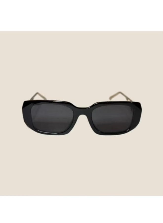 PRADY PRADA Cycling Sunglasses Fashion Women's PR A 50 Sunglasses,Triangle Logo Fashion Glasses,Unisex,Gold Frame with Black Edge Prada - Image 2