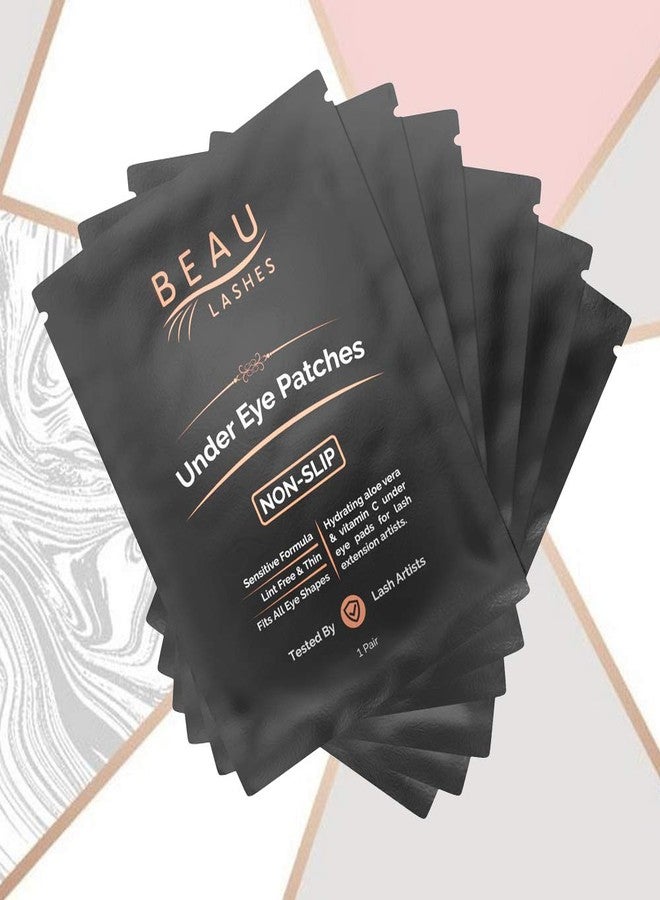 beau lashes 100 Pairs Under Eye Pads for Lash Extensions - Lint Free Hydrogel Eye Patches with Vitamin C & Moisturizing Aloe Vera for Eyelash Extension & Lash Lift - Professional Esthetician Gel Undereye Eyepads - Image 2