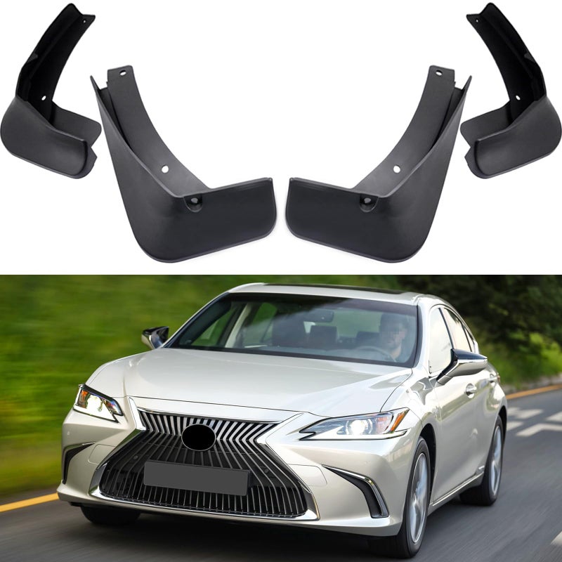 MOERTIFEI Mudguards Mud Flaps Splash Guards Fenders Compatible with 20192024 Lexus ES 250 ES 350 ES 300h 4pcs Mud Guards Kit Black