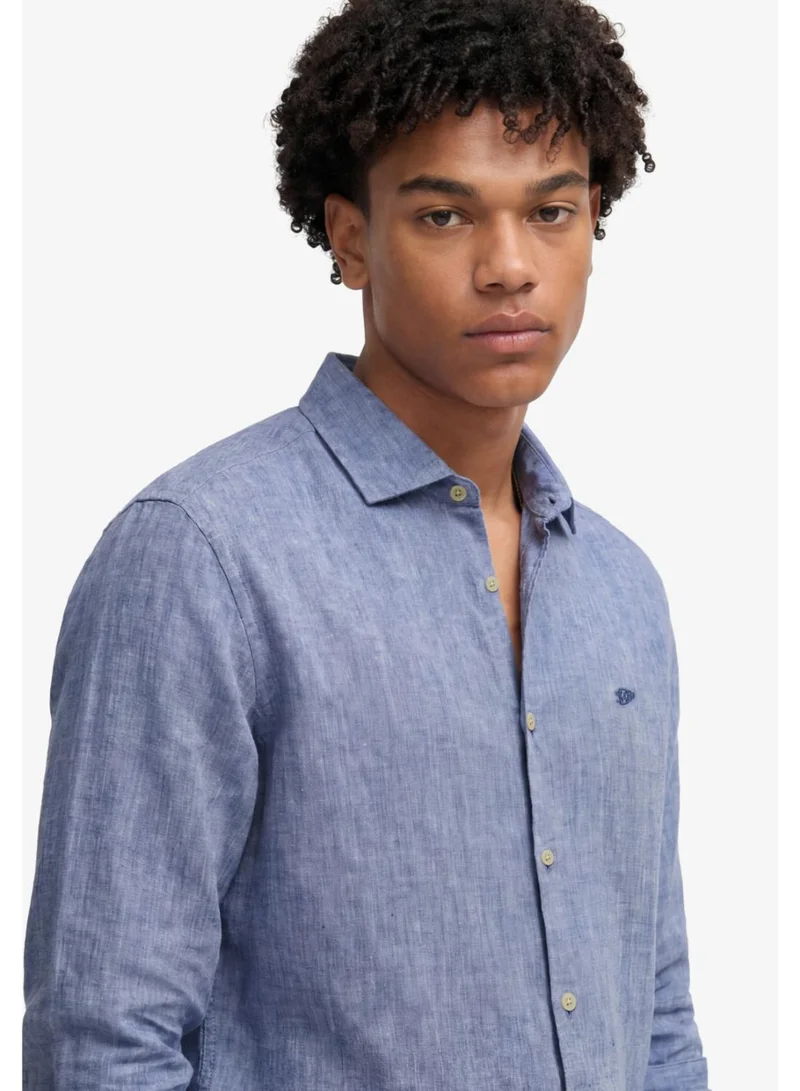 سوبر دراي Riviera Long Sleeve Linen Shirt