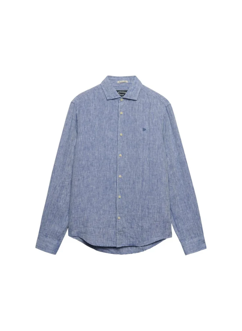 Superdry  Riviera Long Sleeve Linen Shirt for Men | Best Price UAE
