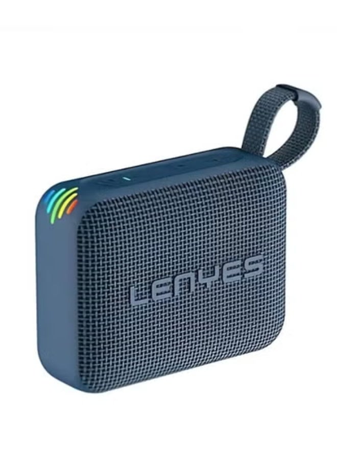 Lenyes S216 Bluetooth Portable Speaker 6W with Deep Bass, IPX7 Waterproof Wireless Speaker, TWS Stereo Pairing, TF Card Support, Compact Design - Blu - Image 1