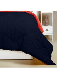 Status Contract Status Contract Reversible Solid Comforter Double Bed Blanket for Winter//Double/GSM- 220/SIZE -220 x 215 cm(Dark Blue-Red)  - Image 3