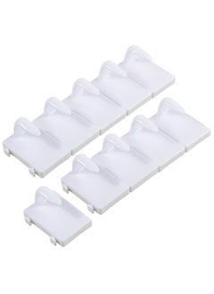 Luzen 10Pcs Plastic Fake Nail Tip Practice Display Holder Nail Art Training Stand Rack Nails Display Practice Art Painting Fake Nail Holder with Base for False Nail Designs Home DIY Beginner Salon Supplies 