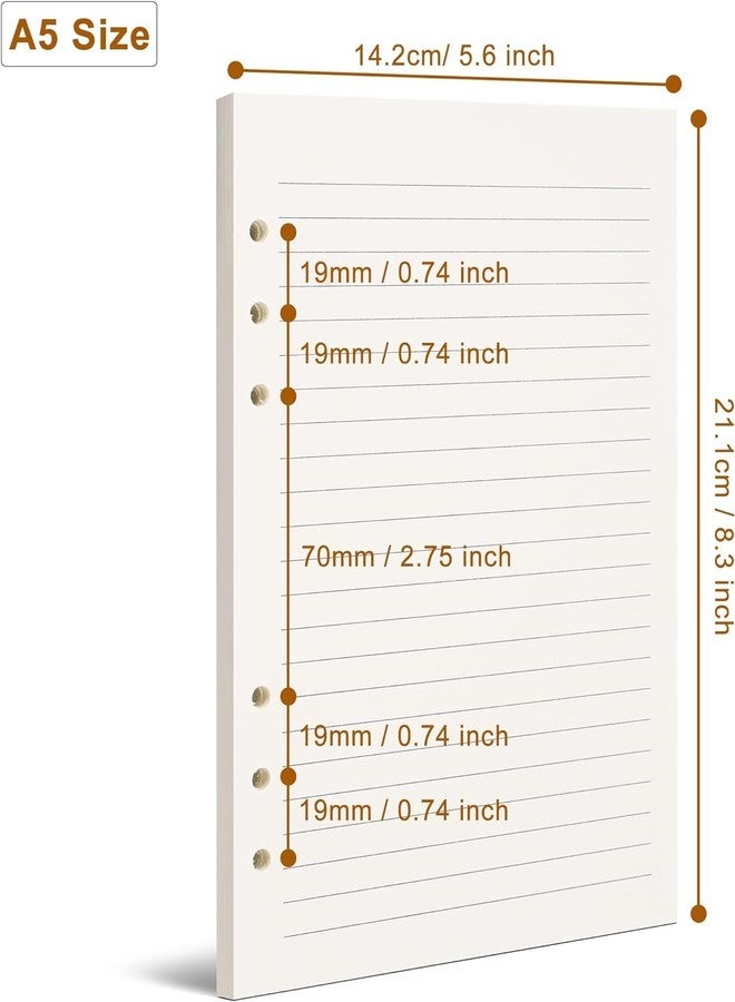 INNAXA A5 Lined Paper,A5 Refill Paper 160 SHEETS (2) - Image 3