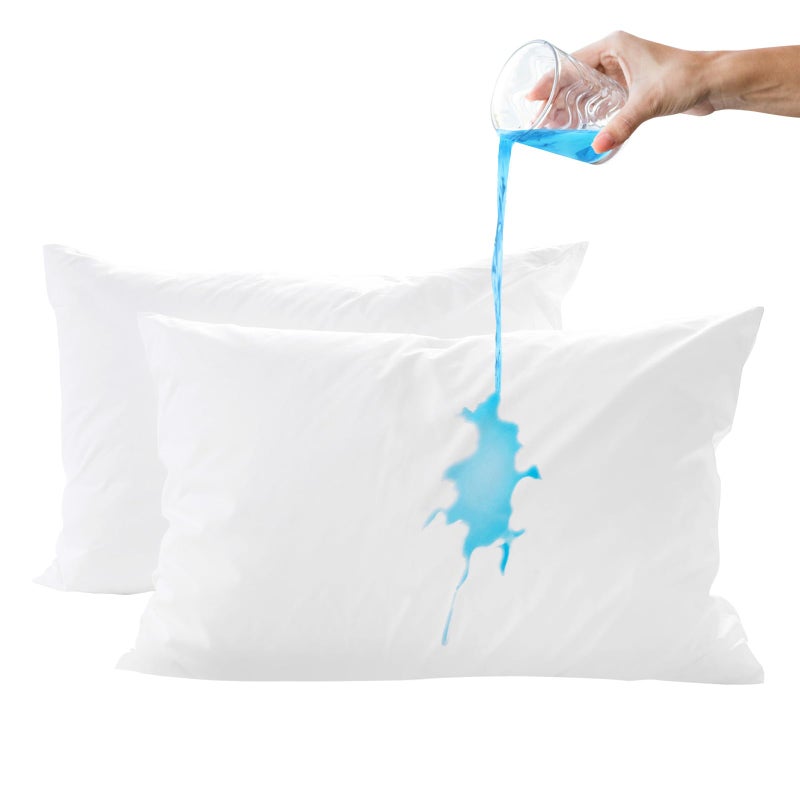 Fairpeak Fairpeak 100 ٪ وسادة مقاوم للماء واقي وسادة وسادة مع سحاب ناع  - Image 1
