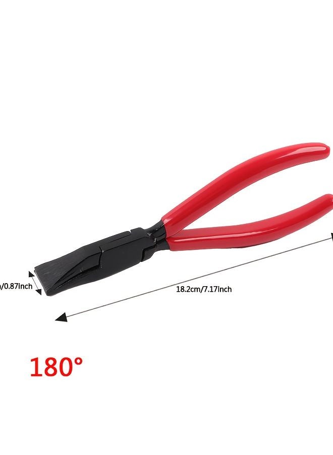 180 Degree Right Angle Metal Bending Pliers Non Slip Handle HVAC Roof Window Door Repair - Image 1