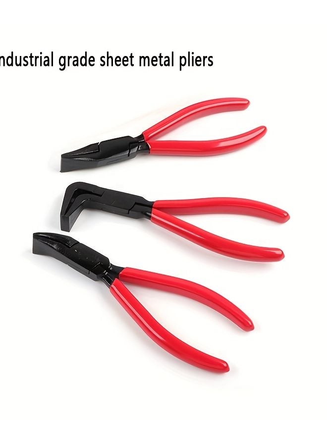 180 Degree Right Angle Metal Bending Pliers Non Slip Handle HVAC Roof Window Door Repair - Image 5