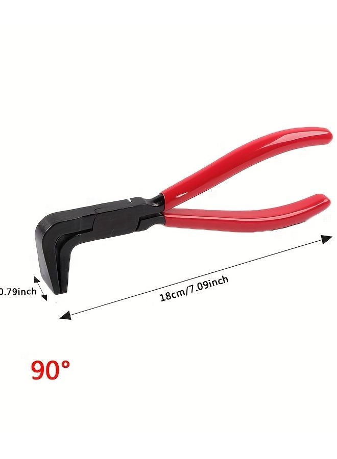 180 Degree Right Angle Metal Bending Pliers Non Slip Handle HVAC Roof Window Door Repair - Image 4