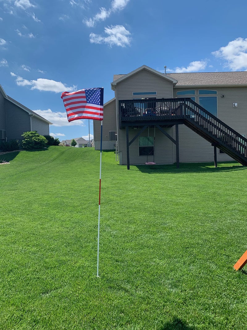 Standard Golf Regulation flagstick, cup & pin flag to use in your backyard or other open space for practice. Use the same products as used by golf courses all over the world and on tour. (USA) - Image 2
