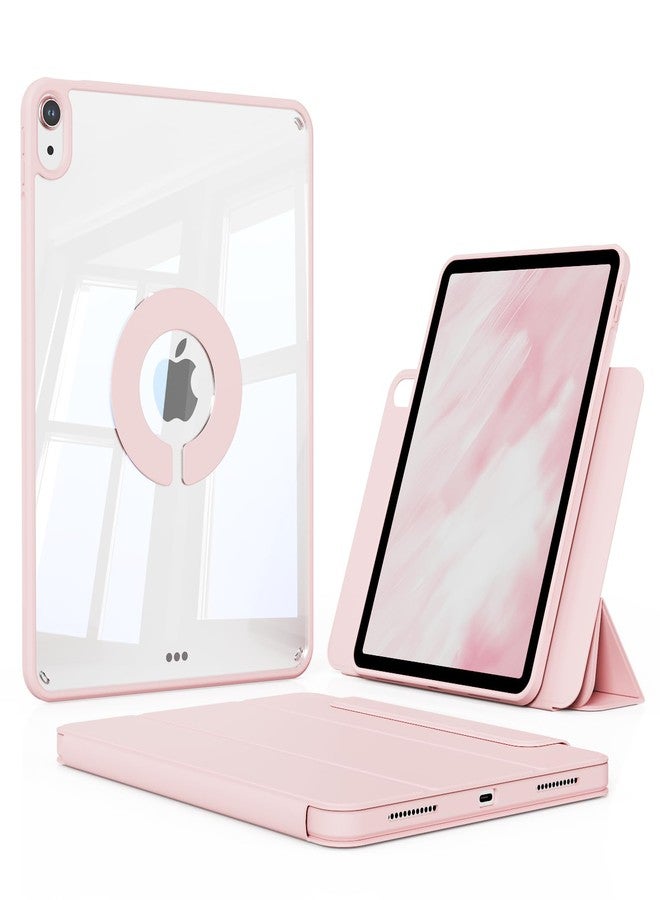 kenke جراب KENKE لجهاز iPad A16 من الجيل الحادي عشر/العاشر (2025/2022) (11 بوصة/10.9 بوصة) مع حامل قلم، غطاء هجين قابل للفصل مغناطيسيًا، زاوية عرض عمودية/أفقية، ظهر صلب شفاف، خاصية التشغيل/الإيقاف التلقائي، لون وردي - Image 1
