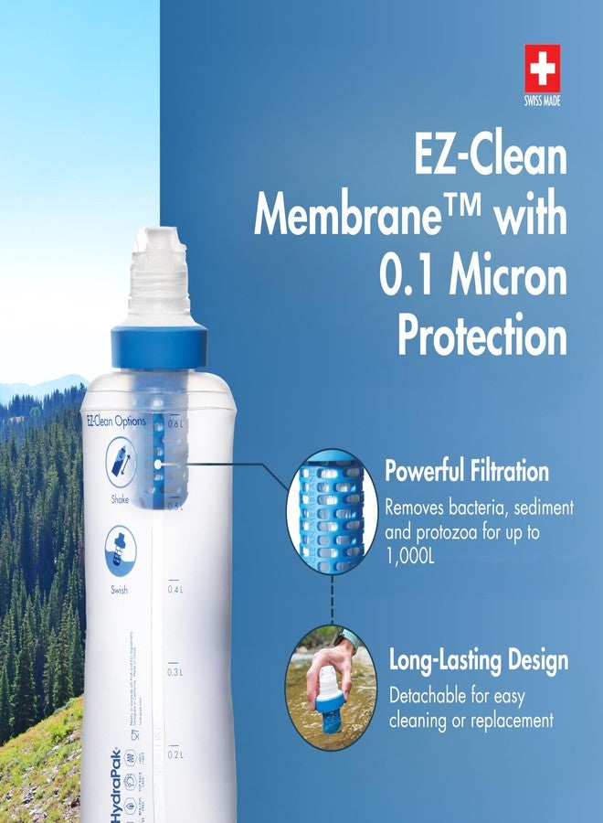 Katadyn BeFree 0.6L Water Filter, Fast Flow, 0.1 Micron EZ Clean Membrane for Endurance Sports, Camping and Backpacking (8019639), One Size - Image 4