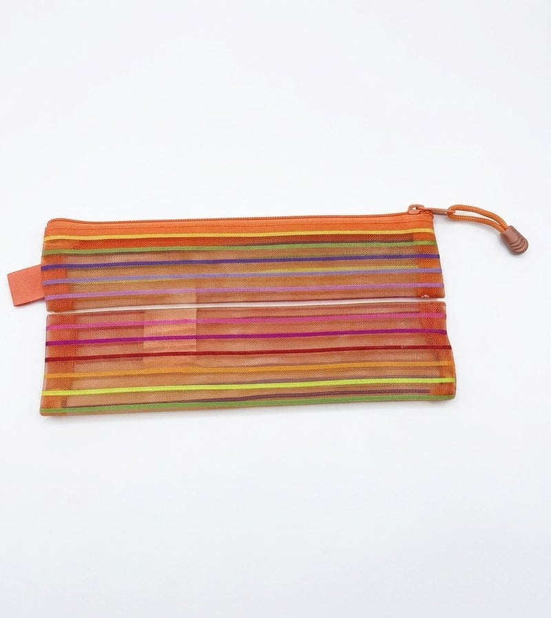 Simba Smash Zipper Folder Striped Orange A6 Model S6541-OR