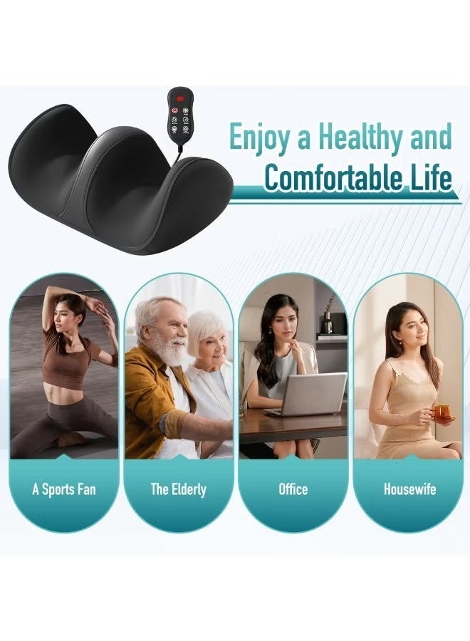 Foot Massager with Heat, Shiatsu Kneading Foot and Calf Electric Massager Machine with Roller, Massage Feet/Arm/Calf/Ankle for Relax, Plantar Fasciitis, Pain Relief, Gifts for Women & Men, Black - Image 2