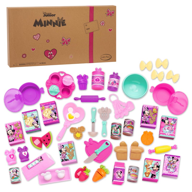 Minnie Disney Junior Minnie Mouse BowTique Bowtastic Kitchen Accessory Set Over Fifty Piece Play Food and Utensils Frustration Free Packaging - Image 2