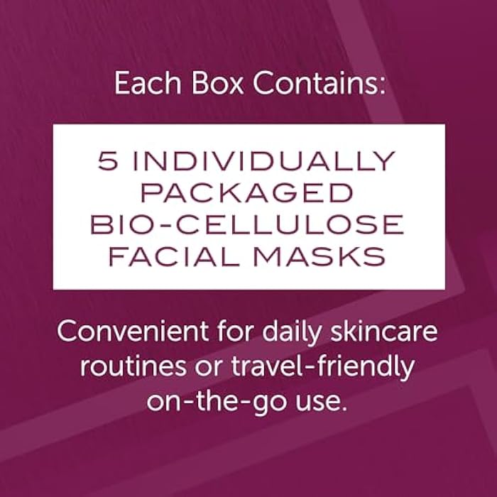 111SKIN Y Theorem Bio Cellulose Facial Mask for All Skin Types, Hydrating Face Mask with NAC Y2, Ectoin & Centella Asiatica, Enhances Skin Elasticity, Skincare Sheet Masks for Self Care, 5x 0.78 fl oz - Image 2