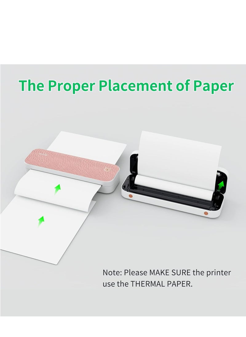 PeriPage - PeriPage A40 Thermal Portable A4 Printer, Wireless Inkless Bluetooth Mobile Travel Printer, Compatible with Android and iOS, Prints Documents, Tattoo Paper, Photos - Image 1