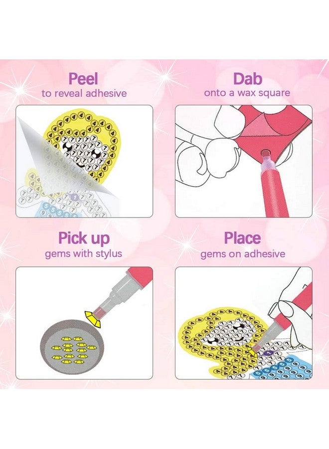 أورينتال شيري ORIENTAL CHERRY فنون وحرف يدوية للأطفال من سن 8 إلى 12 عامًا - اصنع سلسلة مفاتيح GEM الخاصة بك - مجموعات رسم فني ماسي 5D بالأرقام للبنات والأطفال من سن 3 إلى 5 سنوات و4 إلى 6 سنوات و6 إلى 8 سنوات ألعاب هدايا عيد الميلاد وعيد الميلاد وحشو الجوارب - Image 4