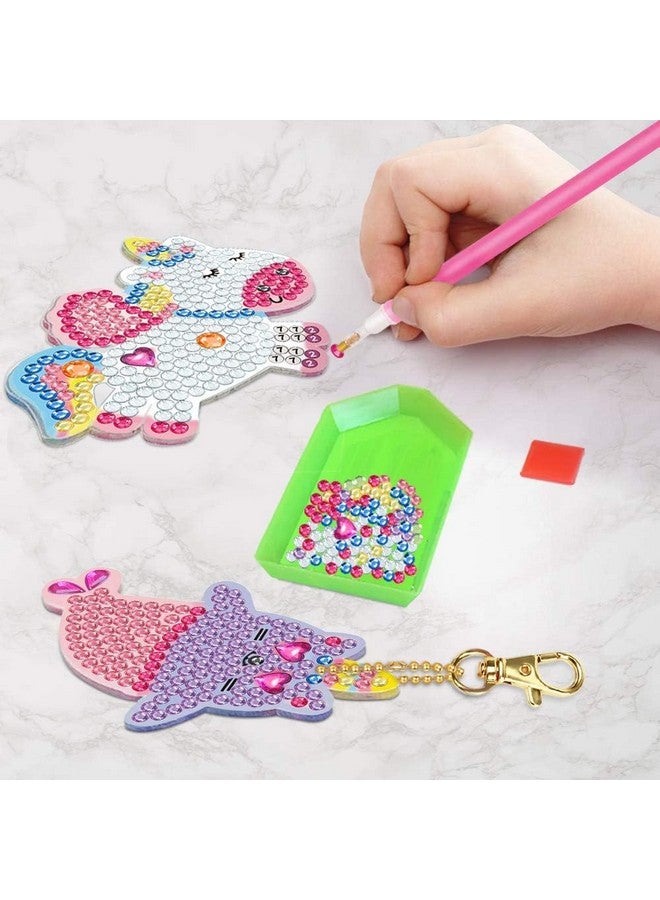 أورينتال شيري ORIENTAL CHERRY فنون وحرف يدوية للأطفال من سن 8 إلى 12 عامًا - اصنع سلسلة مفاتيح GEM الخاصة بك - مجموعات رسم فني ماسي 5D بالأرقام للبنات والأطفال من سن 3 إلى 5 سنوات و4 إلى 6 سنوات و6 إلى 8 سنوات ألعاب هدايا عيد الميلاد وعيد الميلاد وحشو الجوارب - Image 5