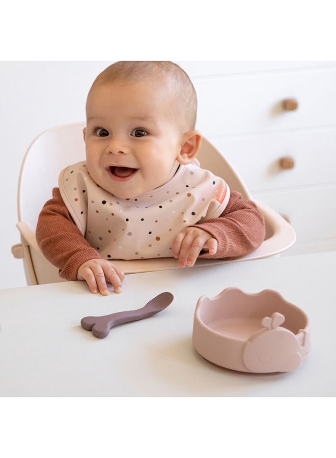 done by deer Silicone Stick And Stay Bowl  And  Baby Spoon Wally Powder | Non-Slip Baby Bowl  And  Spoon Set | Easy-Grip Spoon | Dishwasher Safe | Durable  And  Safe  - Image 4