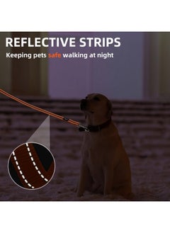 PUPTECK PUPTECK Reflective Dog Leash with Comfortable Padded Handle Durable Nylon Dog Lead for Small Medium and Large Dogs Cats Walking Running Training Outside, Orange  - Image 5