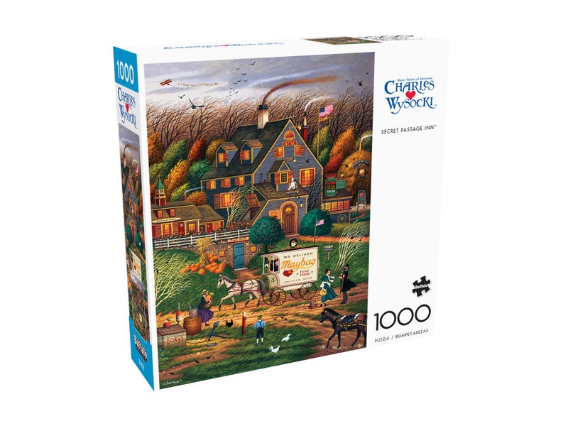 Buffalo Games - Charles Wysocki - Secret Passage Inn - 1000 Piece Jigsaw Puzzle for Adults -Challenging Puzzle Perfect for Game Nights - Finished Size is 26.75 x 19.75 - Image 3