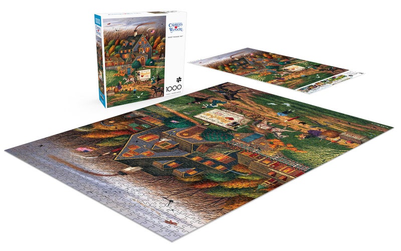 Buffalo Games - Charles Wysocki - Secret Passage Inn - 1000 Piece Jigsaw Puzzle for Adults -Challenging Puzzle Perfect for Game Nights - Finished Size is 26.75 x 19.75 - Image 4