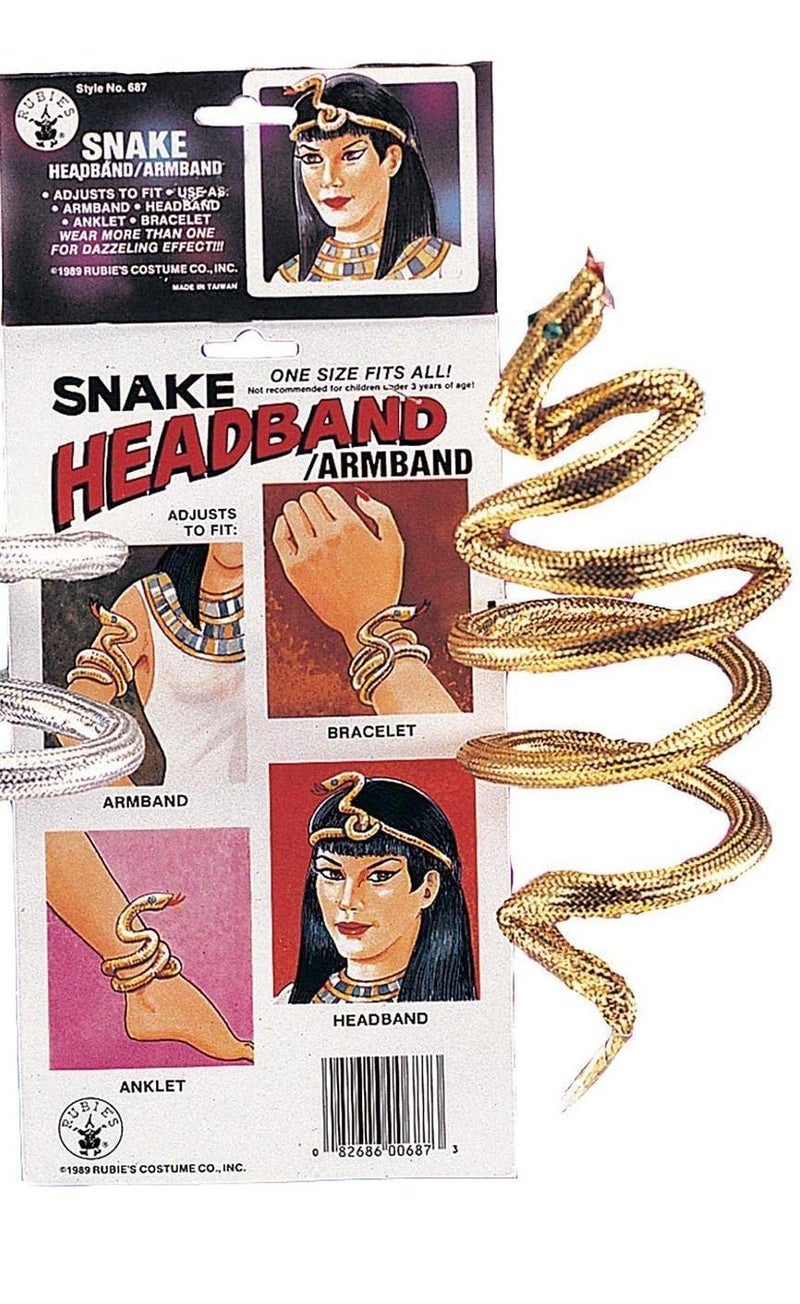 Rubies Rubie's Costume Co Snake Armband/Bracelet Costume Gold Costume - Image 4