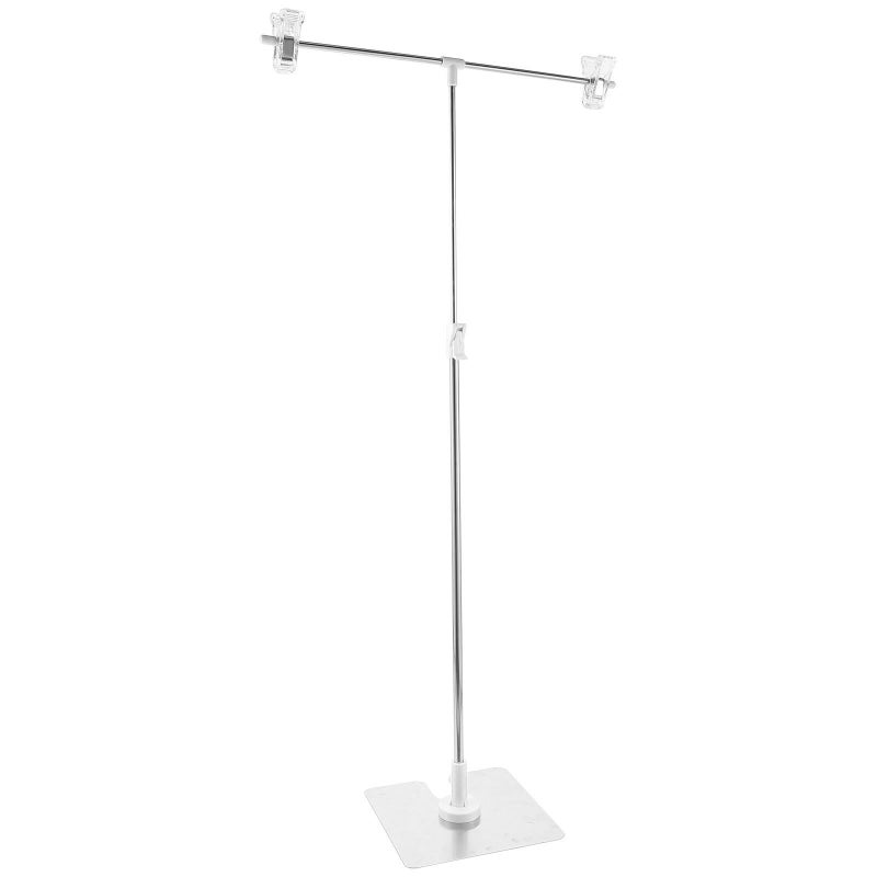 DOITOOL T Shape Portable Backdrop Stand Adjustable Small Desktop Photo Background Support Banner Holder For Photography - Image 1