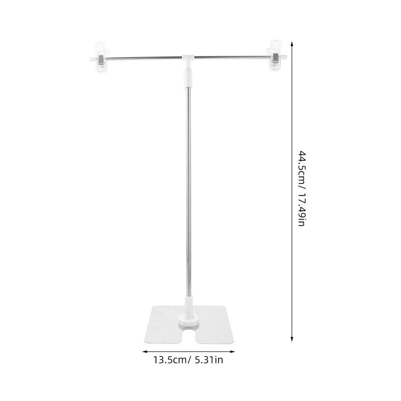 DOITOOL T Shape Portable Backdrop Stand Adjustable Small Desktop Photo Background Support Banner Holder For Photography - Image 3