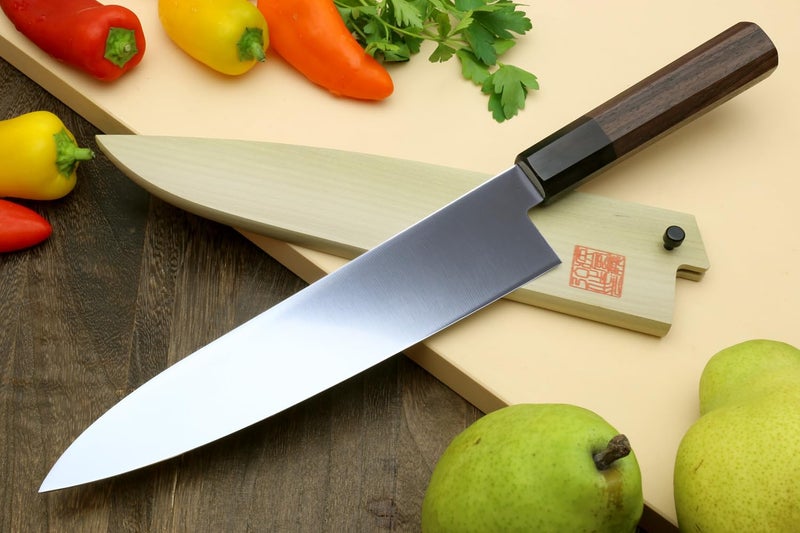 Yoshihiro AUS10 Ice Hardened Stainless Steel Wa Gyuto Japanese Chef Knife (8.25"(210mm)) - Image 4