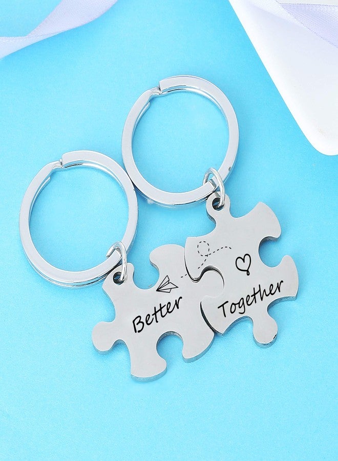 Nimteve Gifts for Couples Boyfriend Gift Girlfriend Keychains For Husband Wife Valentines Day Gift Anniversary Couple Key Chain (Style C) - Image 2